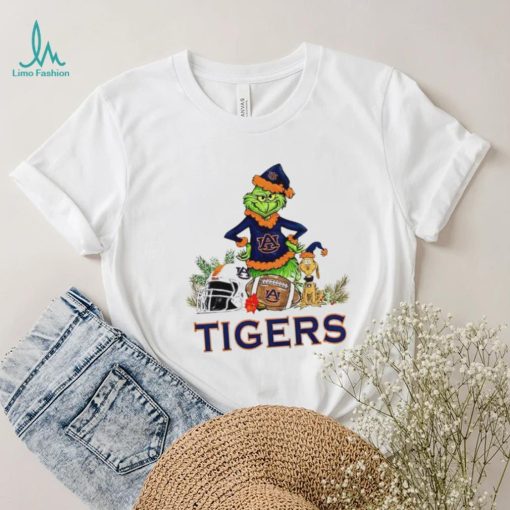 Auburn Tigers Grinch and Max dog funny Christmas shirt