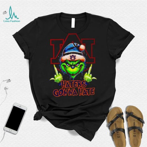 Auburn Tigers Grinch middle finger haters gonna hate shirt