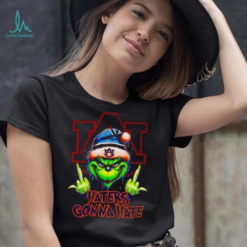 Auburn Tigers Grinch middle finger haters gonna hate shirt