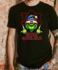 Auburn Tigers Grinch middle finger haters gonna hate shirt