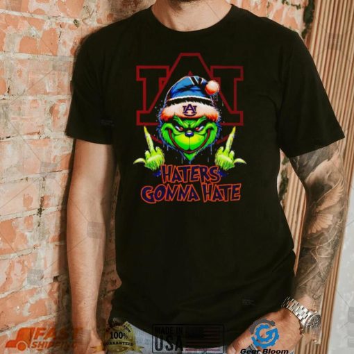 Auburn Tigers Grinch middle finger haters gonna hate shirt