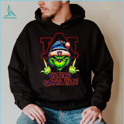 Auburn Tigers Grinch middle finger haters gonna hate shirt