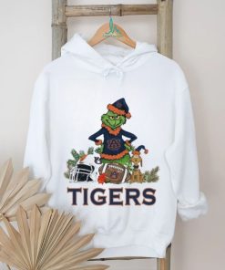 Auburn Tigers Santa Grinch And Santa Dog Christmas Shirt