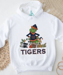 Auburn Tigers Santa Grinch And Santa Dog Christmas Shirt