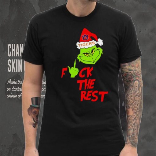 Auburn Tigers Santa Grinch fuck the rest shirt