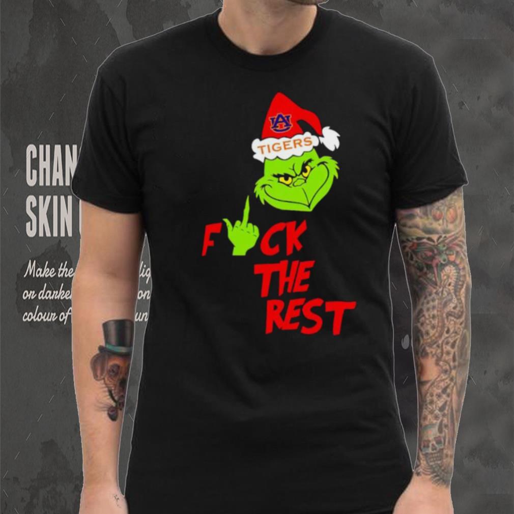 Auburn Tigers Santa Grinch fuck the rest shirt Auburn Tigers Santa Grinch fuck the rest shirt
