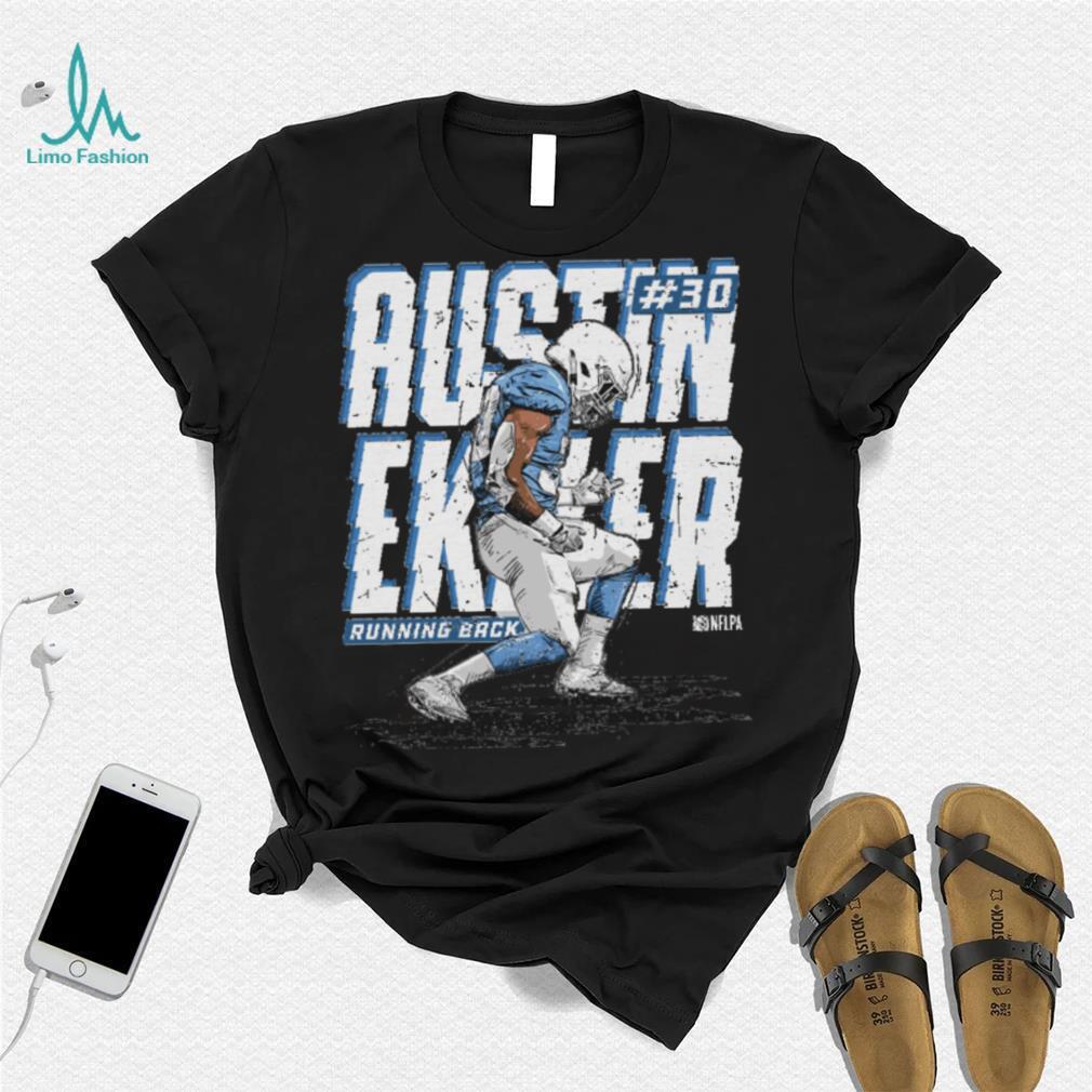 Austin Ekeler Celebration WHT Shirt Austin Ekeler Celebration WHT Shirt