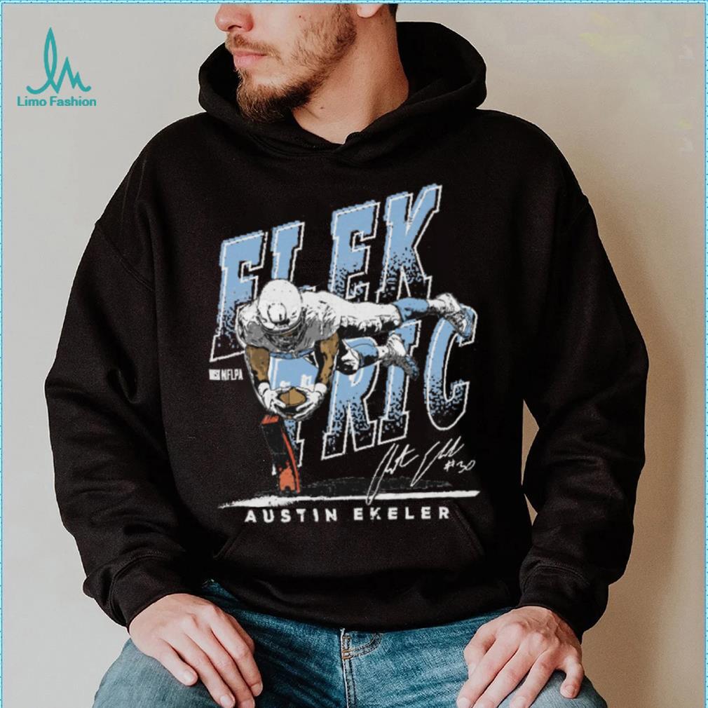 Austin Ekeler Los Angeles C Elektric WHT Shirt Austin Ekeler Los Angeles C Elektric WHT Shirt