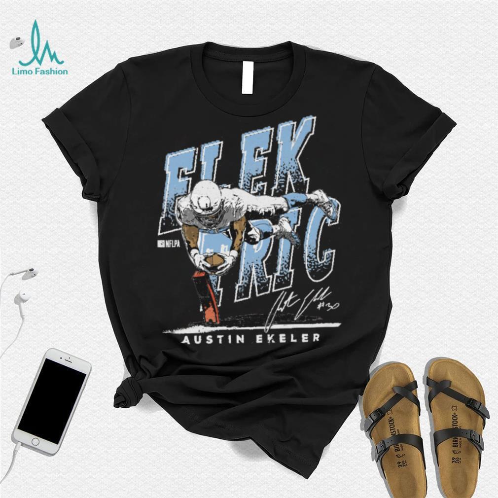 Austin Ekeler Los Angeles C Elektric WHT Shirt Austin Ekeler Los Angeles C Elektric WHT Shirt