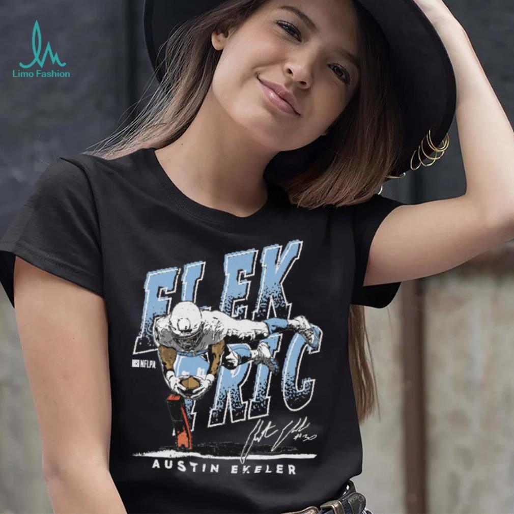 Austin Ekeler Los Angeles C Elektric WHT Shirt Austin Ekeler Los Angeles C Elektric WHT Shirt