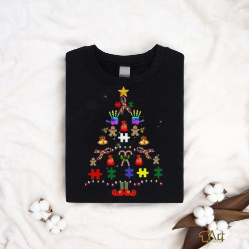 Autism Puzzle Christmas Tree Shirt