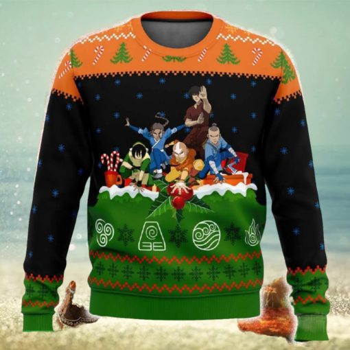 Avatar the Last Airbender On the Chimney Top Ugly Christmas Sweater Funny Gift For Men And Women Fans