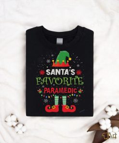 Awesome Santa's Favorite Paramedic T shirt
