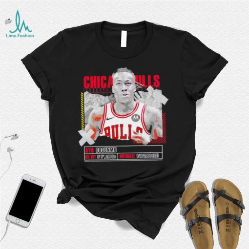 Ayo Dosunmu number 12 Chicago Bulls basketball player pose paper gift shirt