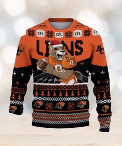 BC Lions Custom Name 3D Sweater Funny Gift For Men And Women Fans Christmas