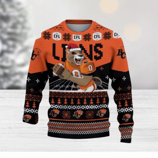 BC Lions Custom Name 3D Sweater Funny Gift For Men And Women Fans Christmas