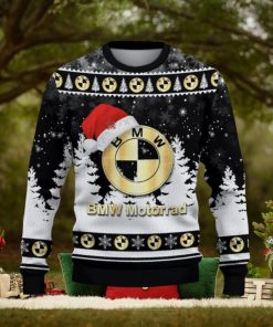 BMW Motorrad Ugly Christmas Sweater Car Lovers Santa Hat Tree Christmas For Fans Gift