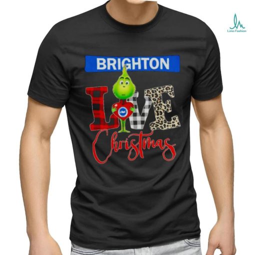 BRIGHTON AND HOVE ALBION GRINCH LOVE CHRISTMAS SHIRT