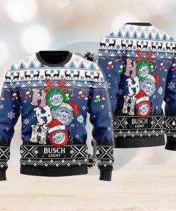 BUSch Light Ho Ho Ho Christmas All Over Print Thicken Sweater For Men And Women Gift Christmas