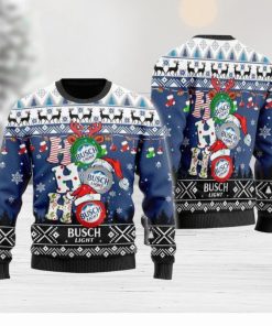 BUSch Light Ho Ho Ho Christmas All Over Print Thicken Sweater For Men And Women Gift Christmas