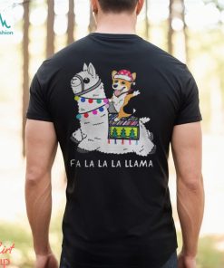 Baby Corgi and Fa la la la llama christmas Shirt