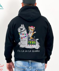 Baby Corgi and Fa la la la llama christmas Shirt