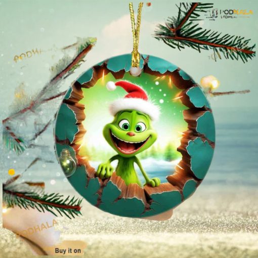 Baby Grinch Ceramic Ornament Gift, Exclusive Grinch Christmas Tree Ornaments