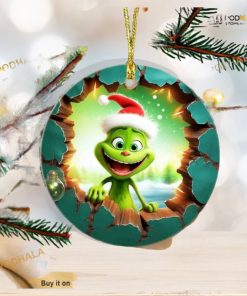 Baby Grinch Ceramic Ornament Gift, Exclusive Grinch Christmas Tree Ornaments