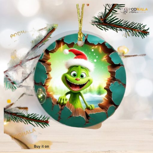 Baby Grinch Ceramic Ornament Gift, Exclusive Grinch Christmas Tree Ornaments