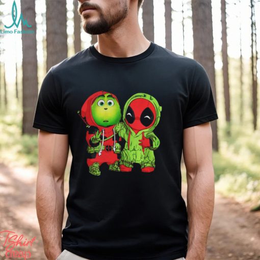 Baby Grinch and Deadpool Christmas shirt