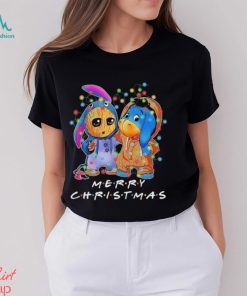 Baby Groot and baby Eeyore merry christmas light shirt