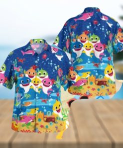 Baby Shark Tropical Hawaiian Shirt For Men And Women