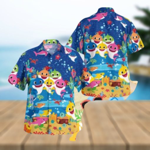 Baby Shark Tropical Hawaiian Shirt For Men And Women