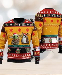 Baby Yoda And Porg Christmas Ugly Christmas Sweater Gift For Men And Women