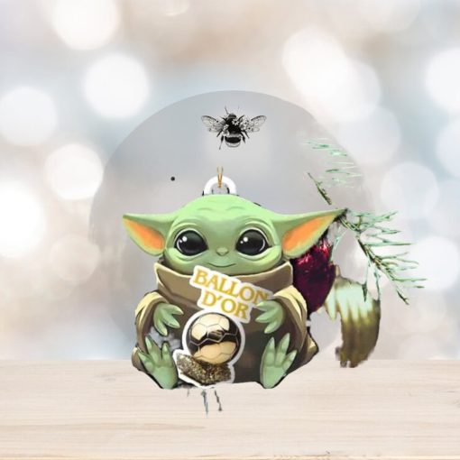 Baby Yoda Hug Ballon d’Or 2023 Cute Tree Decorations Christmas Gift Ornament