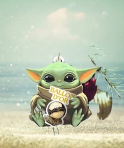 Baby Yoda Hug Ballon d’Or 2023 Cute Tree Decorations Christmas Gift Ornament