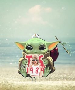 Baby Yoda Hug Taylor Swift The Eras Tour Taylor Version 1989 Tree Decorations x Star Wars Ornament