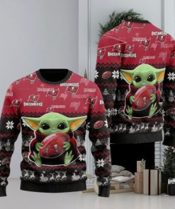 Baby Yoda Tampa Bay Buccaneers Ugly Christmas Sweaters