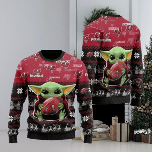 Baby Yoda Tampa Bay Buccaneers Ugly Christmas Sweaters