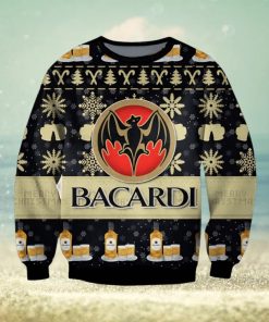 Bacardi Beer Ugly Christmas Sweater, Gift for Christmas Holiday