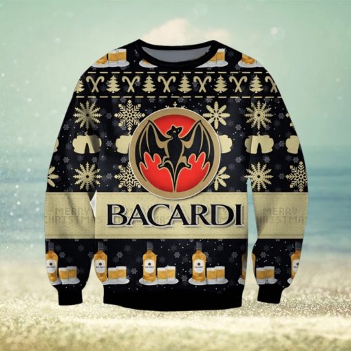 Bacardi Beer Ugly Christmas Sweater, Gift for Christmas Holiday