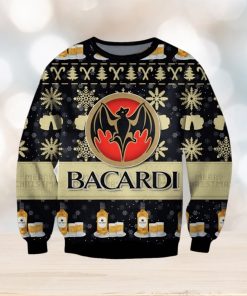 Bacardi Beer Ugly Christmas Sweater, Gift for Christmas Holiday