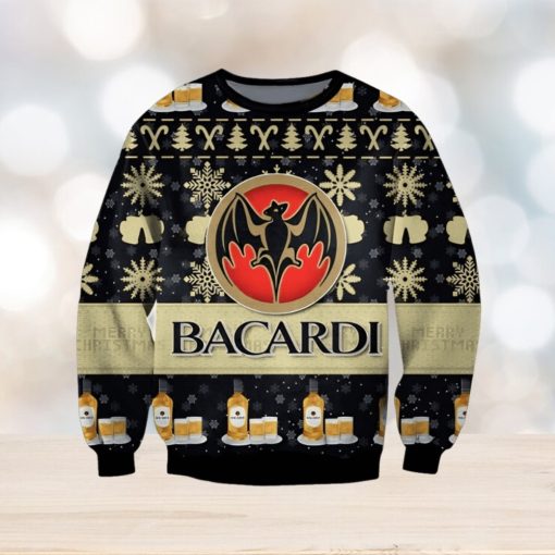 Bacardi Beer Ugly Christmas Sweater, Gift for Christmas Holiday