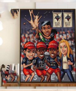 Back 2 Back The Las Vegas Aces Are Champions Again Home Decor Poster Canvas