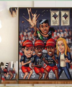 Back 2 Back The Las Vegas Aces Are Champions Again Home Decor Poster Canvas