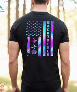 Back The Red Firefighter Flag Shirt