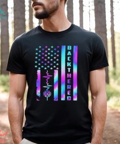 Back The Red Firefighter Flag Shirt