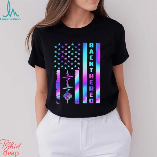 Back The Red Firefighter Flag Shirt