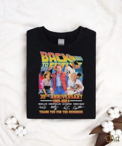 Back To The Future 39th Anniversary 1985 – 2024 Thank You For The Memories Signatures shirt