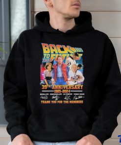 Back To The Future 39th Anniversary 1985 – 2024 Thank You For The Memories Signatures shirt